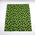 Black Cat Green Halloween Fat Quarter Fabric 100% Cotton 18" x 21" Minimum Cut