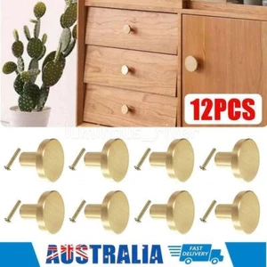 12X Kitchen Knobs Cabinet Pulls Handles Cupboard Drawer Door Furniture Brass AU - Picture 1 of 8