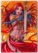 2018 Perna Studios Classic Mythology III 3 Sketch Card by Alcione Silva 1/1 WOW