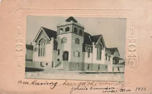 MINOT ND NORTH DAKOTA NUEVA IGLESIA PRESBITERIANA 1910 POSTAL VINTAGE 080524 T - Imagen 1 de 2
