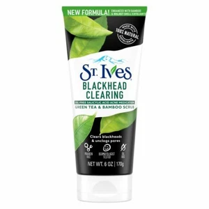 ST. IVES BLACKHEAD CLEARING FACE SCRUB GREEN TEA 6.0 OZ - Picture 1 of 3