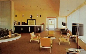 Standiford Motor Hotel Innenansicht Lobby Louisville, KY Vintage 1970er Postkarte  - Bild 1 von 2