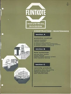 Brochure - Flintkote - Protective Coating Floor Surfacing et al - c1960 (AF173) - Picture 1 of 1