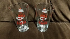 Super Bowl 57 Kansas City Chiefs 16oz Pint Glass READY TO SHIP - Picture 1 of 2
