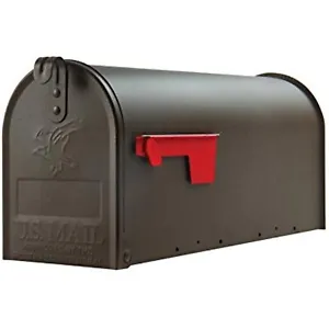 Gibraltar Mailboxes Elite Galvanized Steel Post Mounted Venetian Bronze Mailbox - Picture 1 of 1