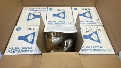Set of 6 GE 88551 CP60 1000w Par Lamps VNSP GX16d Theatre Stage Lighting Parcan - Image 1 of 4