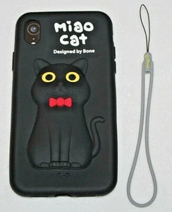Bone Miao Cat Black Phone QCase - iPhone XR - Picture 1 of 3