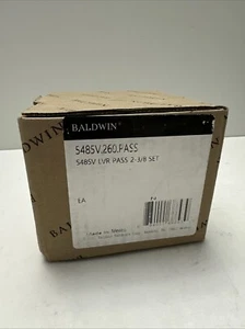 Baldwin 5485V260PASS Estate Soho Lever Set 2-3/8” Square Rose-Polished Chrome - Picture 1 of 7