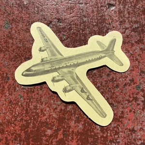 AA American Airlines Gepäckanhänger - Vintage Mid-Century Flugzeugform Neu aus altem Lagerbestand - Bild 1 von 5