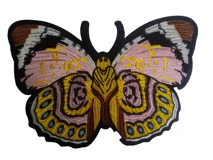 2X Iron/Sew On Large Butterfly Patch Designer Style Fashion 10.5" X 7"  Pink-P45 - Picture 1 of 1