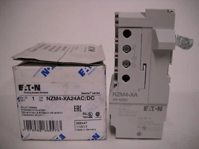 NUEVO EATON NZM4-XA24AC/DC Desviaje de Liberación de Derivación con Terminal Tipo Abrazadera, 24 VAC/VDC Foto 1 de 3
