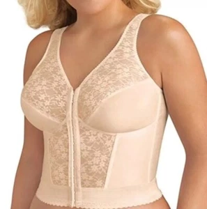 Exquisite Form Fully FRONT CLOSURE Original Longline Posture Bra Nude 48DD NWT - Picture 1 of 6