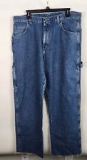 Red Kap Classic Unhemmed Carpenter Jeans Denim Mens Size 38x37U