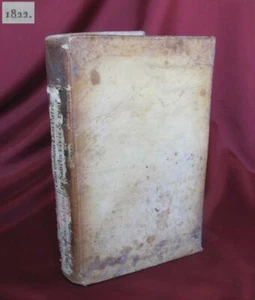 1822 ANTIQUE ITALIAN MEDICAL BOOK w/LEATHER COVERS – SURGERY RARE! - Picture 1 of 12