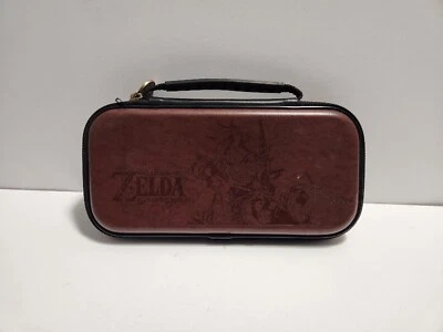 Zelda Breath of the Wild Official Nintendo Switch Brown Leather Carrying Case - Image 1 of 4