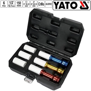 3x YATO Radmuttern Stecknuss Schonnuss Satz Für Alufelgen 17mm 19mm 21mm - Bild 1 von 2