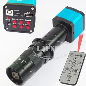 14MP HDMI Microscope USB Industrial Camera Video Recorder +180X C-mount Lens AU - Picture 1 of 6