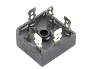 Rectificador de puente TBR2510: trifásico; Urmax: 1kV; If: 25A; Ifsm: 400A; THT 'UK' - Imagen 1 de 1