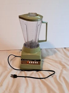 Vintage 1970s PROCTOR SILEX 5-Speed Avocado Green Blender Mod B107AA - Picture 1 of 6