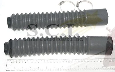 HONDA CR80R CR125 CB175 CB200 XR200 CM250 KX80 RM100 DT175 BLACK FORK BOOTS - Image 1 of 3