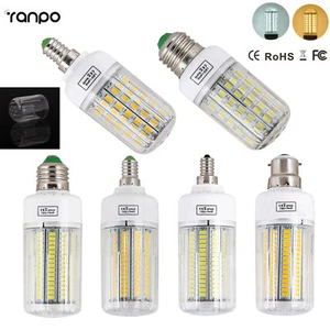 E27 E14 E12 B22 Led Light Bulb 5730 SMD Chip Corn Lamp Incandescent 20-160W 110V - Picture 1 of 20