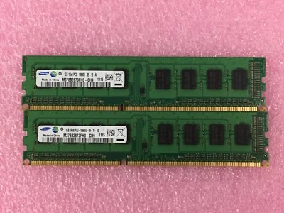 2GB Kit(2x1GB) Samsung 1Rx8 PC3-10600U-06-10-A0 M378B2873FHO - Image 1 of 4