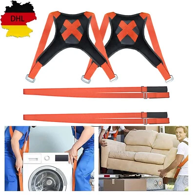 Tragegurte Umzug 2 Personen Tragegurt Transportgurt Hebegurt Möbel Tragegurte AA - Bild 1 von 4