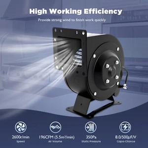 Outdoor  Wood Furnace Boiler Blower 110V 120W Round Flange Blower Fan 2600r/min - Picture 1 of 18