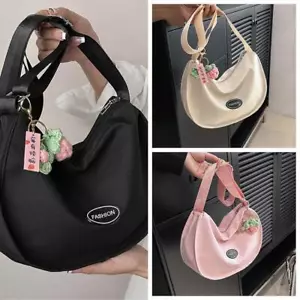 Solid Color Fashion Shoulder Bag Underarm Bag Textured Stone Pattern Handbag R1 - Picture 1 of 21