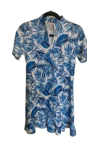 Tommy Bahama Golf Womens Size Small S  Blue & White 1/4 Zip Activewear Dress   - Picture 1 of 5