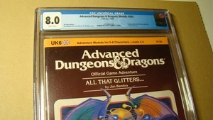 MODULE UK6 ALL THAT GLITTERS *CGC 8.0 WHITE* DUNGEONS DRAGONS HIGHEST GRADED - Picture 1 of 3