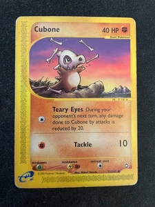 Juego de cartas coleccionables Pokémon Cubone 72/147 Aquapolis e-Series - HP - Imagen 1 de 2