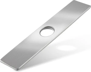 Kitchen Sink Faucet Hole Cover, Deck Plate Escutcheon- 1 or 3 Nickel  - Picture 1 of 6
