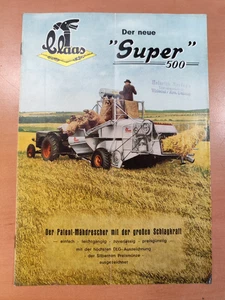 Claas Super 500 Traktor Prospekt tractor brochure M3 - Picture 1 of 8