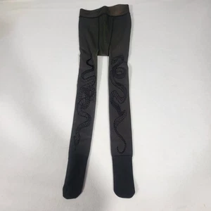 Gefütterte Leggings mit Schlangenstickerei braun - Bild 1 von 6
