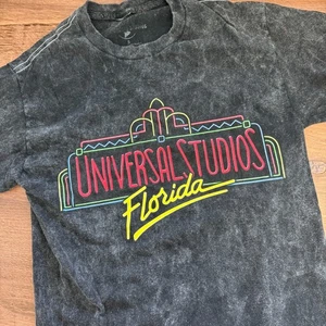 Universal Studios Florida Retro Marquee Logo Tee Size Small Vintage Wash GUC - Picture 1 of 5