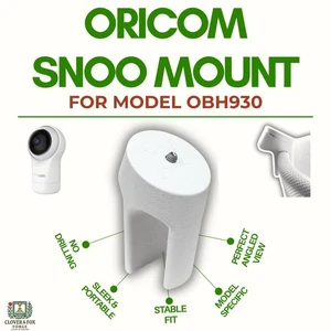 Oricom OBH930 Baby Monitor Snoo Mount: No-Drill 3D Printed Camera Stand - Picture 1 of 7