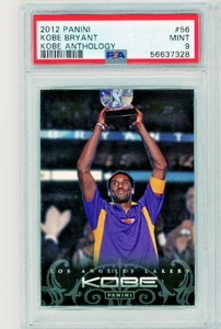 2012 Panini Kobe Anthology Kobe Bryant # 56 PSA MINT 9 - Picture 1 of 2