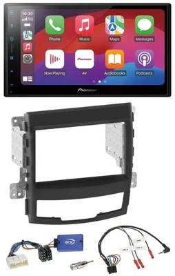 Pioneer DAB USB Lenkrad Bluetooth 2DIN Autoradio für SSangYong Korando mit Taste - Bild 1 von 4