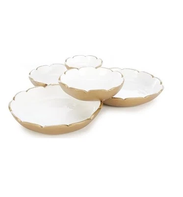 Cuencos con racimo festoneado Southern Living - dorados Foto 1 de 4