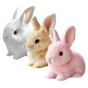 Realistic Bunny Interactive Bunny Realistic Bunny Cute Bunny Toys Realistic Toy - Picture 1 of 12