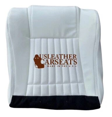 Pontiac Firebird 1999 transmisión automática parte inferior del conductor cuero sintético cubierta de asiento blanca Foto 1 de 4