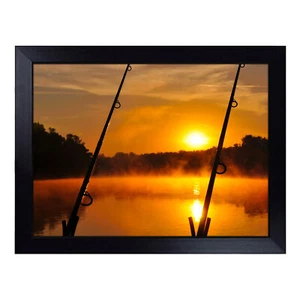 Dawn Angelruten Wald und See Schoß Tablett gepolsterter Sitzsack gepolstert Schreibtisch - Bild 1 von 4