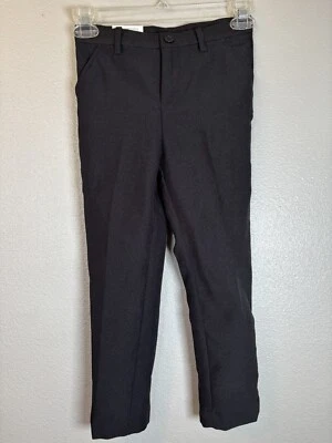 NWT H&M Dress Pants Slacks Black Boys 6 Adjustable Waist Slim Fit NEW - Image 1 of 4