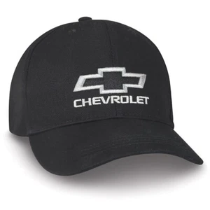 Sombrero de algodón negro con botín plateado Chevrolet - Imagen 1 de 2