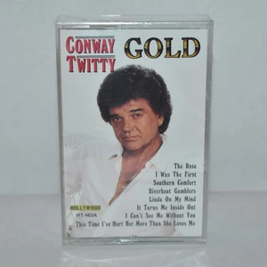 Conway Twitty Gold Vintage 90's Cassette Tape New Sealed HT-463A Hollywood - Picture 1 of 3