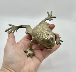 Vintage Brass Frog Made In India. - Picture 1 of 5
