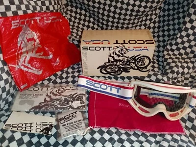 Gafas de motocross Scott 53 vintage y tear offs y caja, Oakley fox Smith  Foto 1 de 4