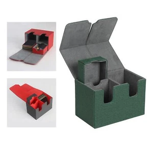 PU Red/Green/Blue 160+ Game Card Organizer Card Deck Carring Case For Tcg MTG a - Picture 1 of 16