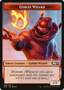 Goblin Wizard (008) // Demon (006) Foil Token Core Set 2021 M21 MTG Magic - Picture 1 of 2